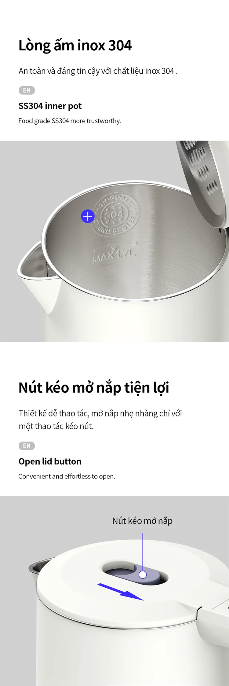 Ấm đun siêu tốc Locknlock Electric kettle 1.7L - Màu ngà - EJK728IVY 10 am dun sieu toc locknlock electric kettle 1 7l mau nga ejk728ivy description 1785046912