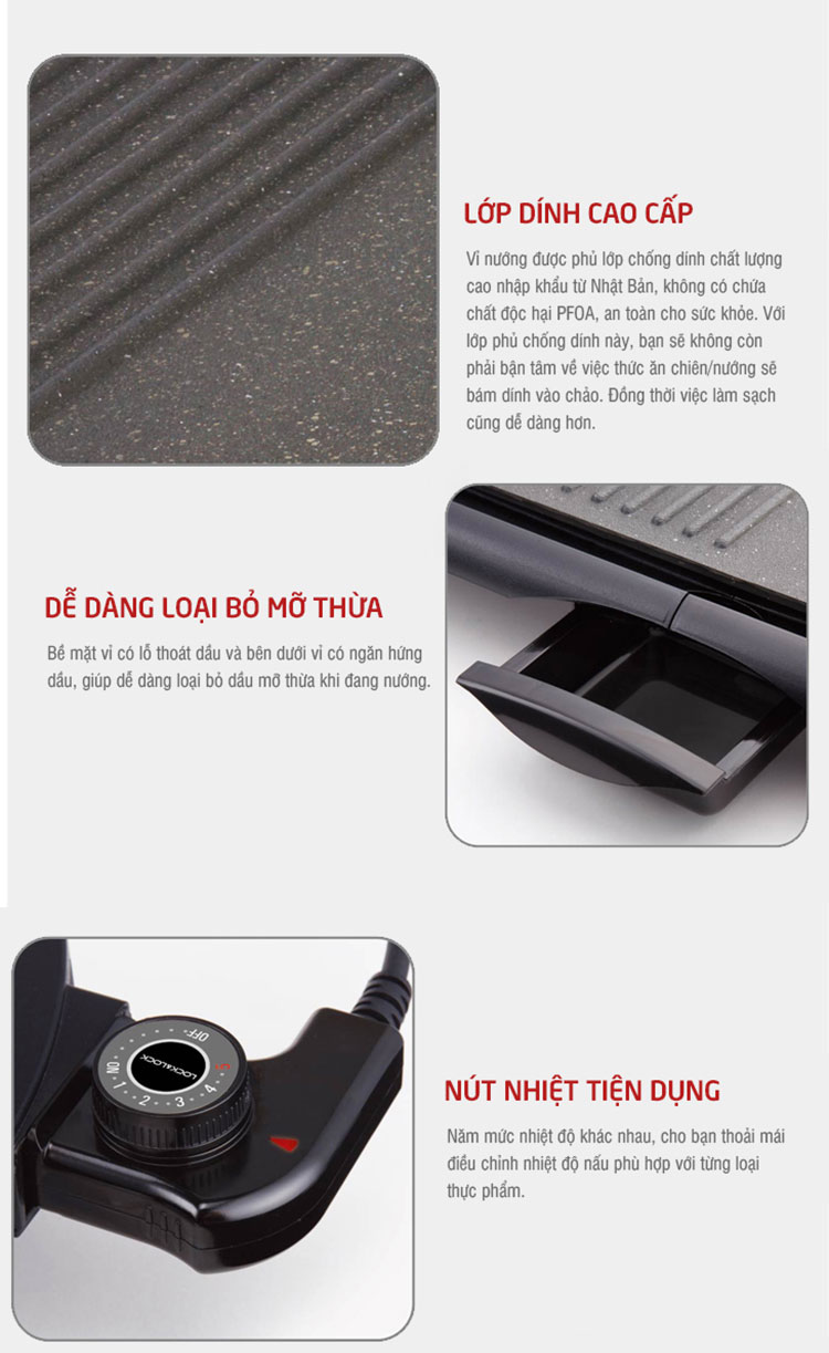 bep nuong dien electric grill 220 240v 2000w locknlock ejg231 description 1785046209