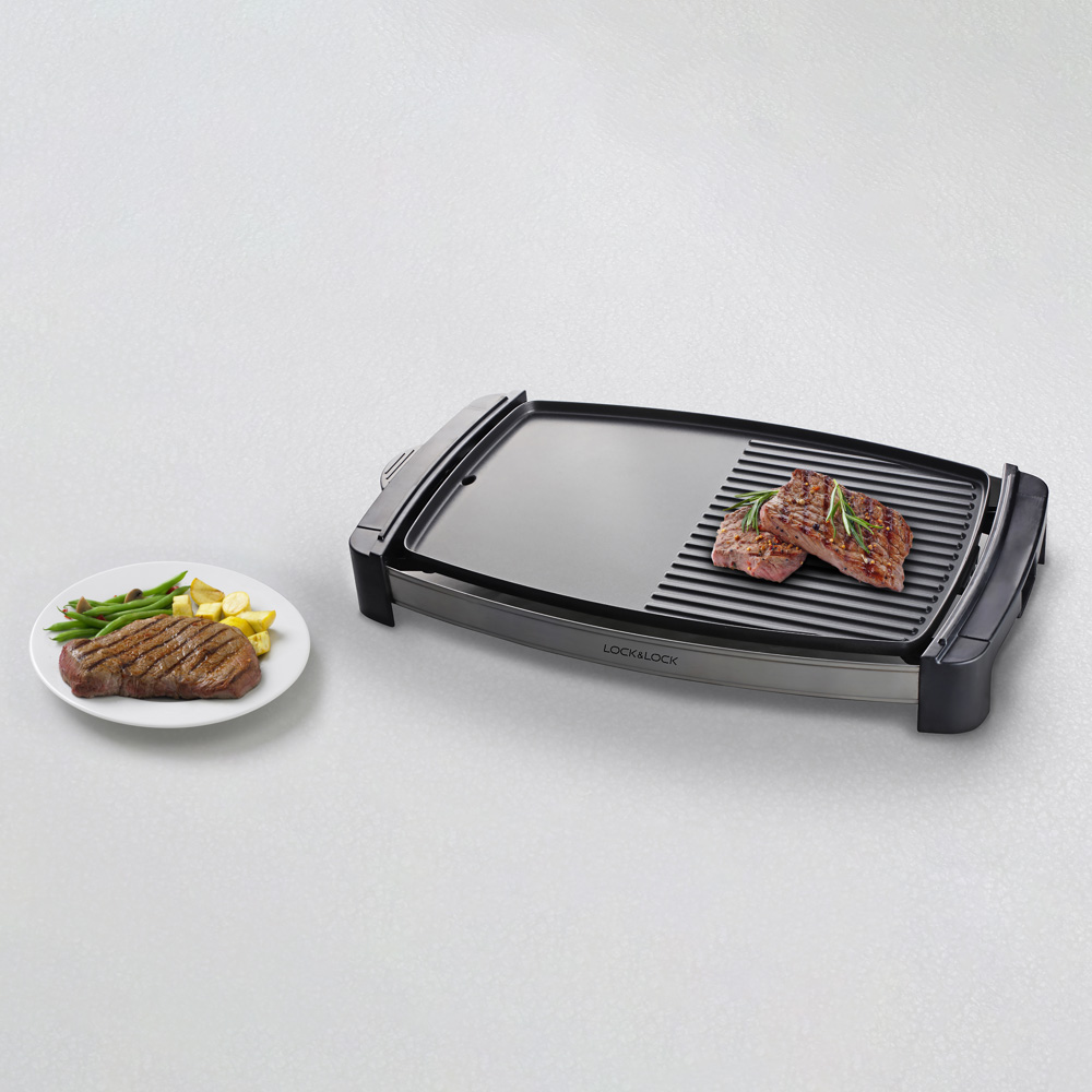 bep nuong dien locknlock electric grill 220 240v 50 60hz 1800w 2200w mau den ejg232 description 1785046220