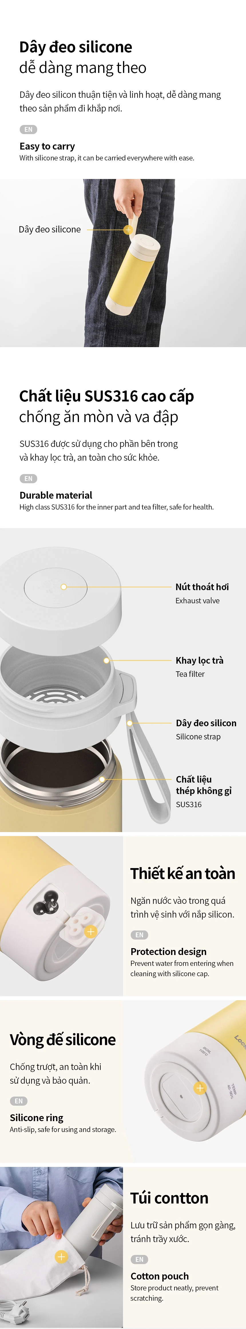 binh dun giu nhiet locklock heating tumbler 220 240v 50 60hz 300w 300ml 2 mau nga vang nhat description 1785046844