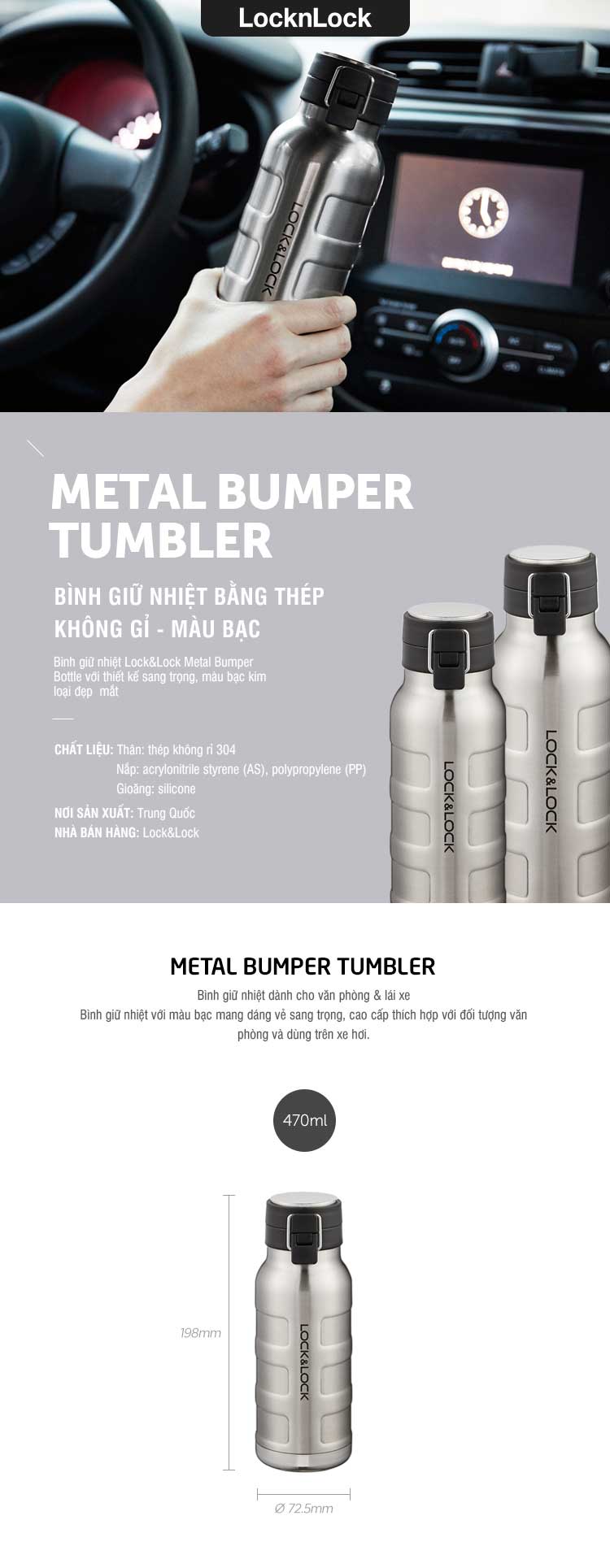 binh giu nhiet bang thep khong gi locklock bumper bottle mau bac 470ml 650ml lhc4141 lhc4142 description 1785057039