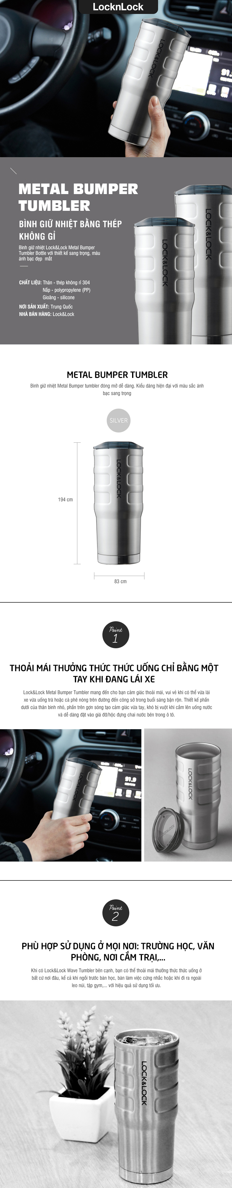 binh giu nhiet bang thep khong gi locklock bumper tumbler mau bac 550ml 580m lhc4139 lhc4140 description 1785057056