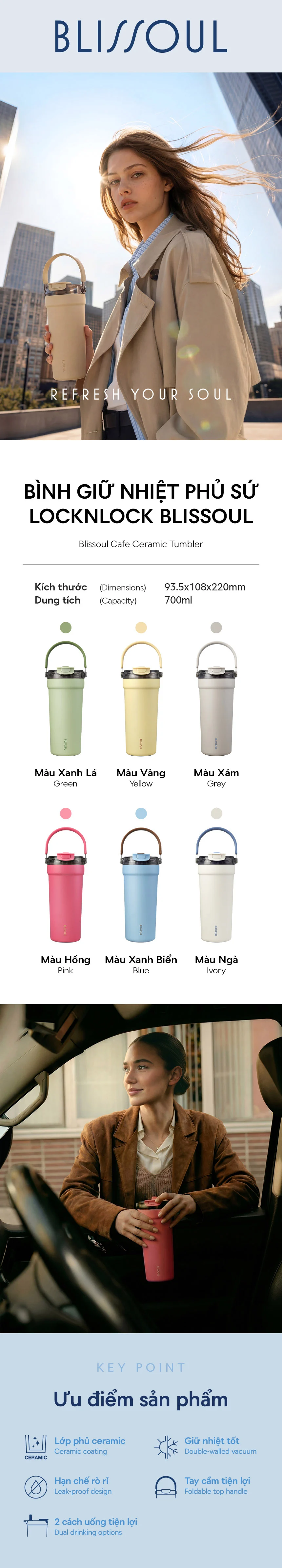 binh giu nhiet blissoul cafe ceramic tumbler dung tich 700ml nhieu mau lhc4440 description 1785055660