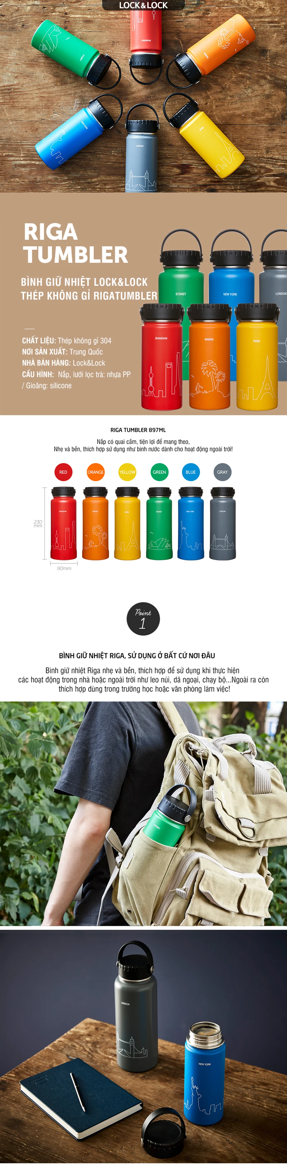 Bình Giữ Nhiệt LocknLock Bằng Thép Không Gỉ Riga Tumbler 897ml - LHC4160 7 binh giu nhiet locknlock bang thep khong gi riga tumbler 897ml lhc4160 description 1785055361