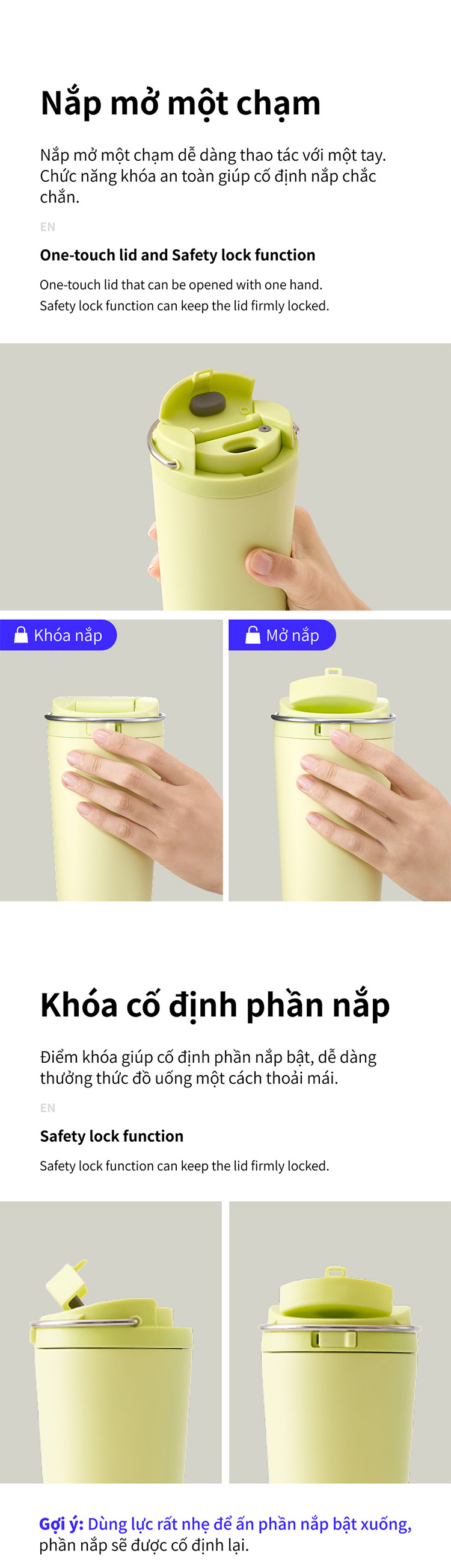 binh giu nhiet locknlock bucket one touch 550ml 3 mau xanh la xanh da troi tim lhc3345 description 1785055762