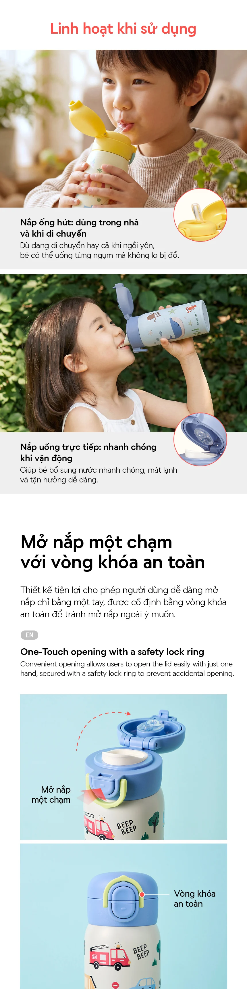 Bình giữ nhiệt LocknLock cho bé nắp uống kép dung tích 350ml - 2 Màu - LHC3400 24 binh giu nhiet locknlock cho be nap uong kep dung tich 350ml 2 mau lhc3400 description 1785057027