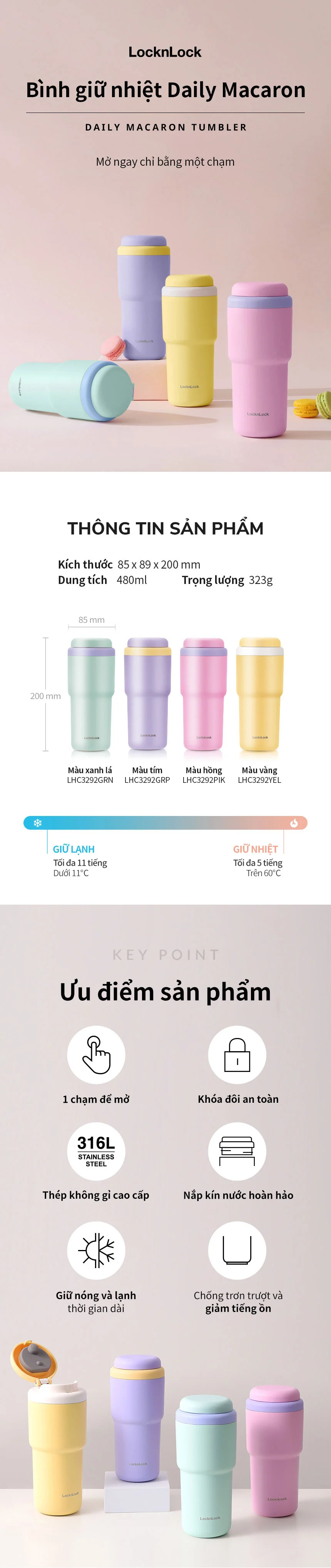 binh giu nhiet locknlock daily macaron tumbler 480ml 6 mau xanh tim hong vang nga sh1 nga sh2 lhc3292 description 1785055944