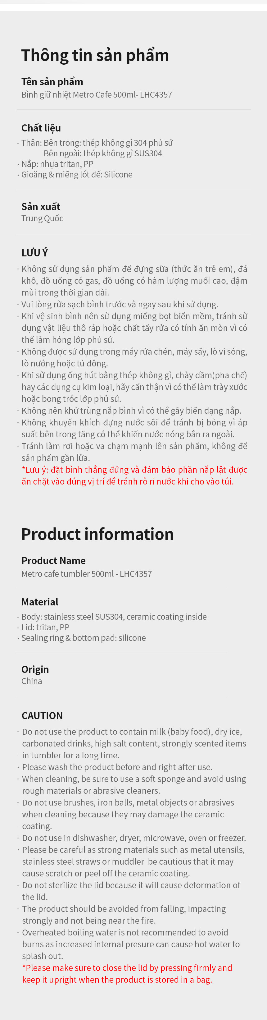 binh giu nhiet locknlock metro cafe 500ml 2 mau be nau nhat lhc4357 description 1785056047