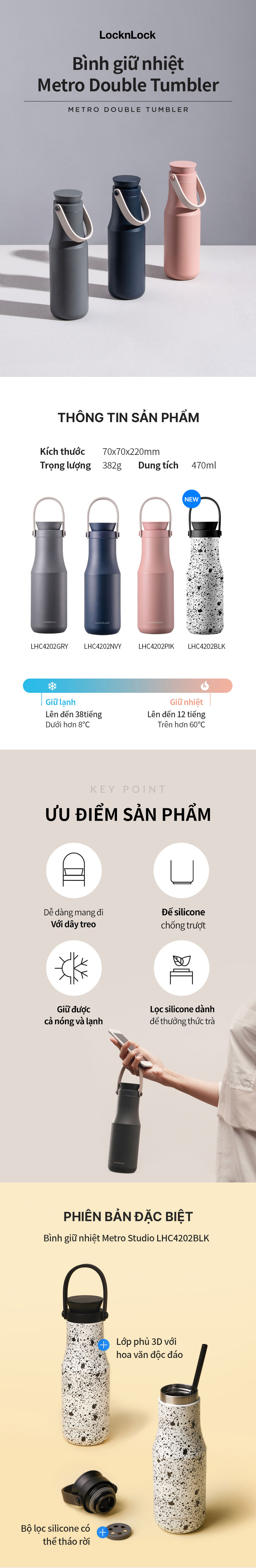 binh giu nhiet locknlock metro double 470ml 4 mau den trang xam xanh navy hong lhc4202 description 1785056090