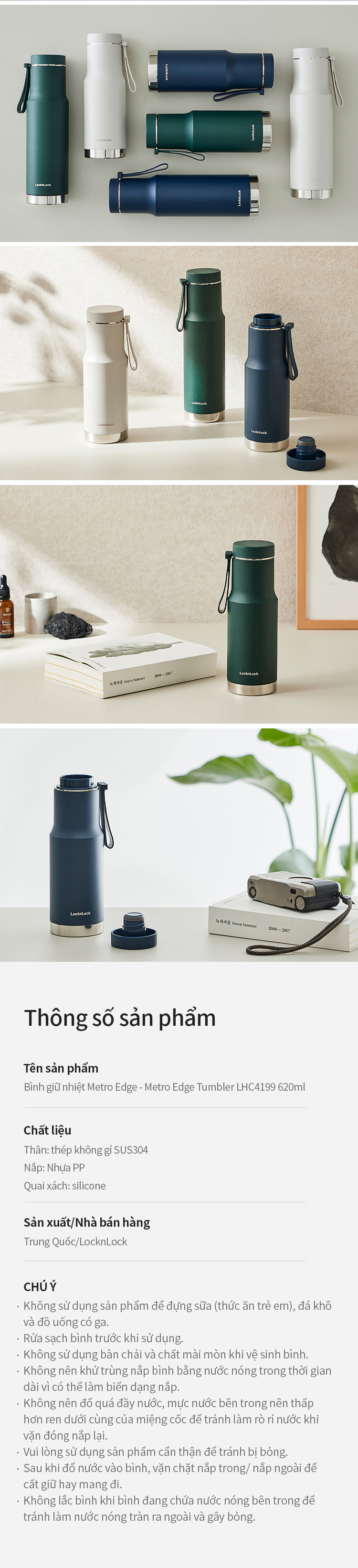 binh giu nhiet locknlock metro edge tumbler 620ml 3 mau xanh la dam trang nga navy lhc4199 description 1785056962