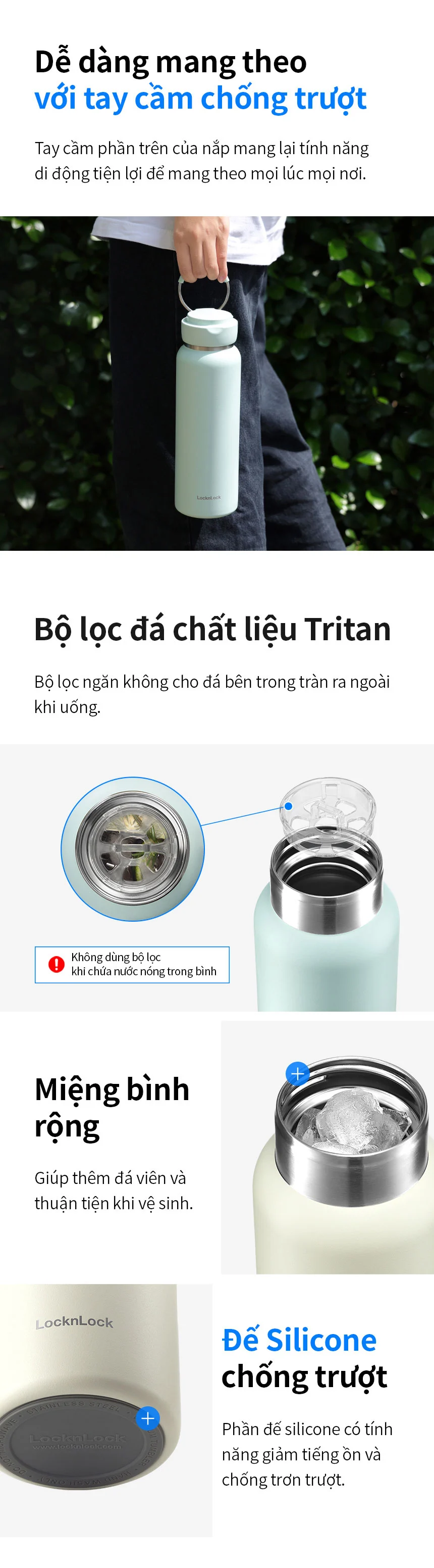 Bình Giữ Nhiệt LocknLock Sling Ring Tumbler 650Ml - 3 Màu (Ngà, Tím Nhạt, Mint) - LHC4321 13 binh giu nhiet locknlock sling ring tumbler 650ml 3 mau nga tim nhat mint lhc4321 description 1785055478