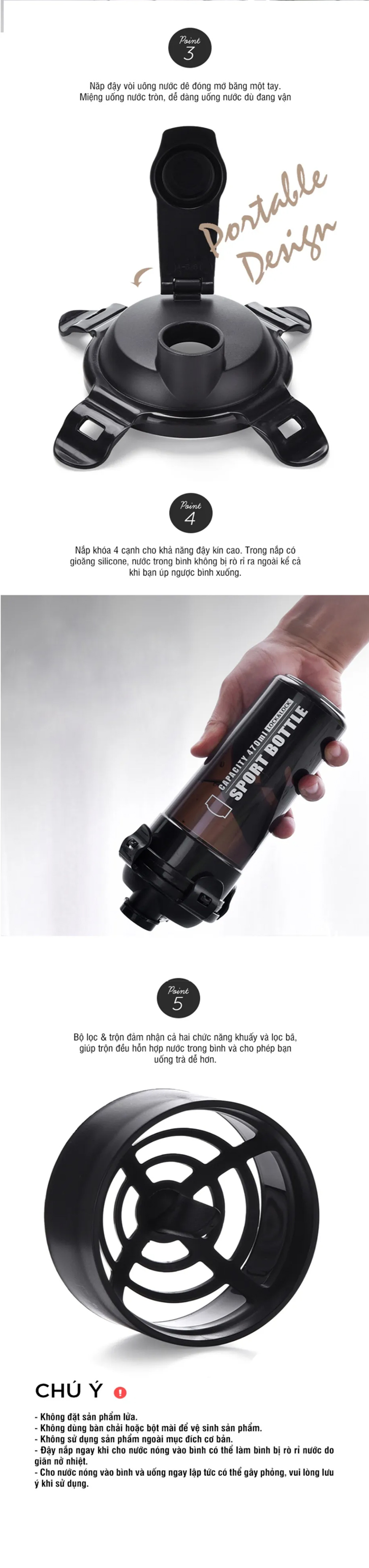 binh nhua dung nuoc locknlock sports water bottle 470ml mau den hpl931nbk description 1785058297