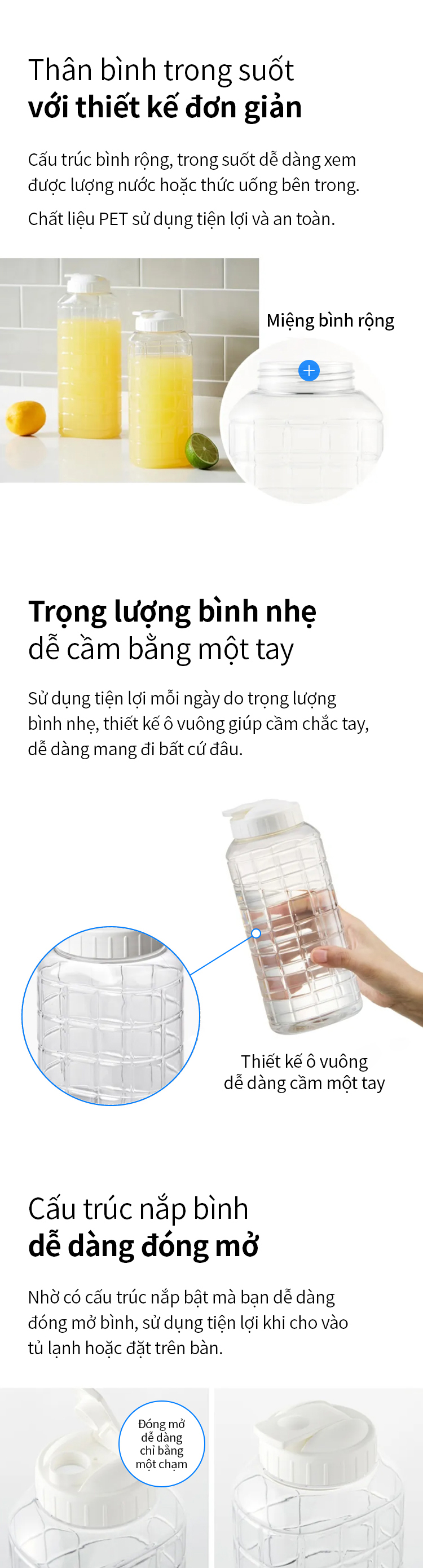 binh nuoc jug 1 0l nap mau trang locknlock hap810 description 1785058671