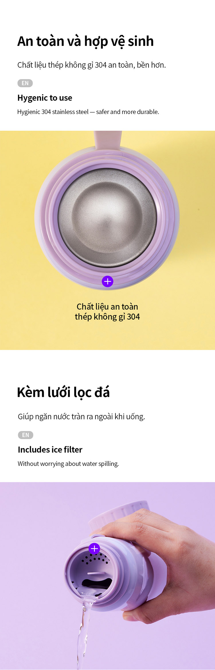 binh nuoc locknlock 500ml doi mau theo nhiet do thep khong gi 2 mau tim mint lhc7005 description 1785058124