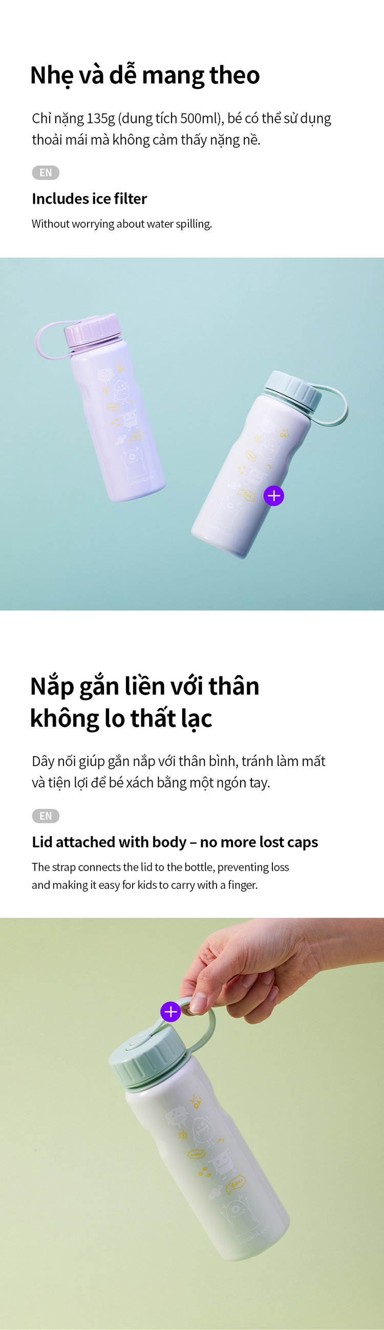 binh nuoc locknlock 500ml doi mau theo nhiet do thep khong gi 2 mau tim mint lhc7005 description 1785058125