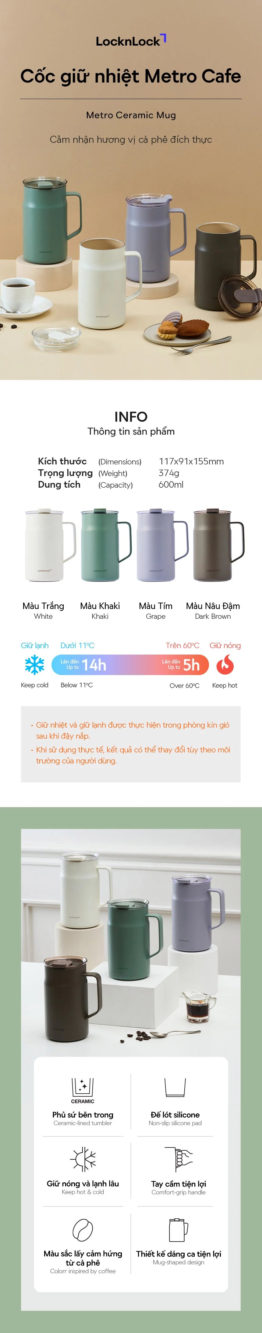 Ca giữ nhiệt LocknLock Metro Ceramic Mug 600ml bằng thép không gỉ phủ sứ - 4 Màu_ LHC4282_C 12 ca giu nhiet locknlock metro ceramic mug 600ml bang thep khong gi phu su 4 mau lhc4282 c description 1785055856