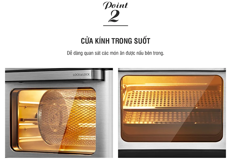 giam ngay 300k lo nuong chan khong dien tu locknlock digital air fryer oven 10l mau den ejf291blk description 1785041207