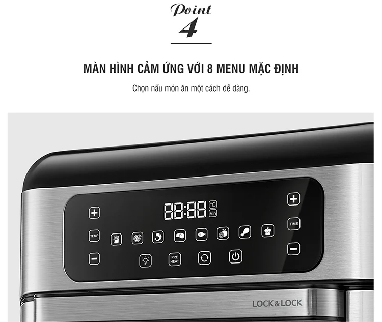giam ngay 300k lo nuong chan khong dien tu locknlock digital air fryer oven 10l mau den ejf291blk description 1785041208 1