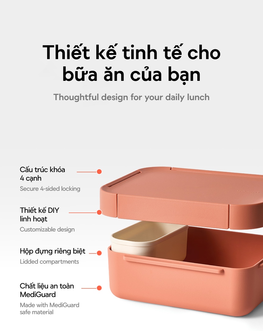 Hộp Cơm To-Go LocknLock 1.25L Nhựa PP Màu Đỏ-LCB410 31 hop com to go locknlock 1 25l nhua pp mau do lcb410 description 1785059426