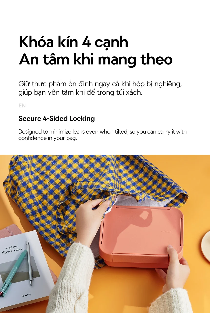 Hộp Cơm To-Go LocknLock 1.25L Nhựa PP Màu Đỏ-LCB410 34 hop com to go locknlock 1 25l nhua pp mau do lcb410 description 1785059428