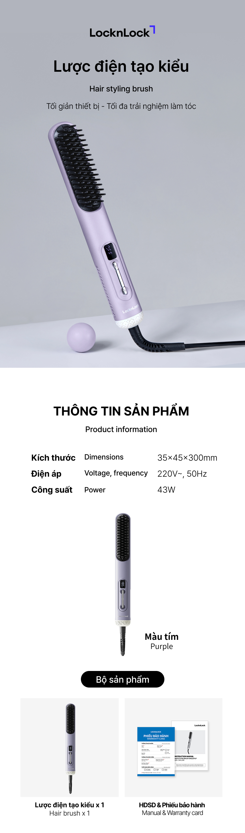 luoc dien tao kieu locknlock 43w rang nhiet phu su cong nghe ion am mau tim ena223pup description 1785052528