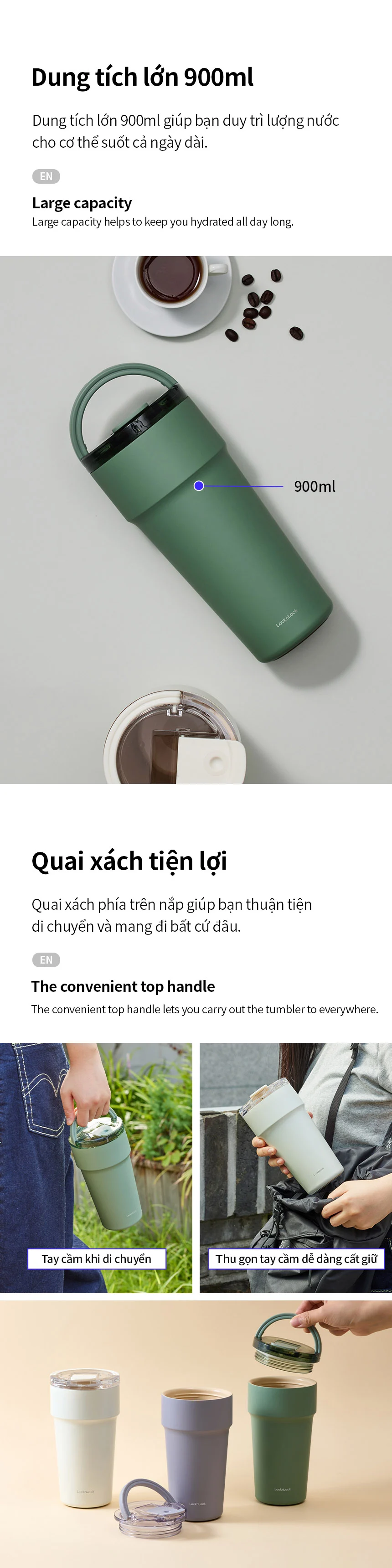 ly giu nhiet locknlock 900ml thep phu su co ong hut 3 mau lhc4419 description 1785055824