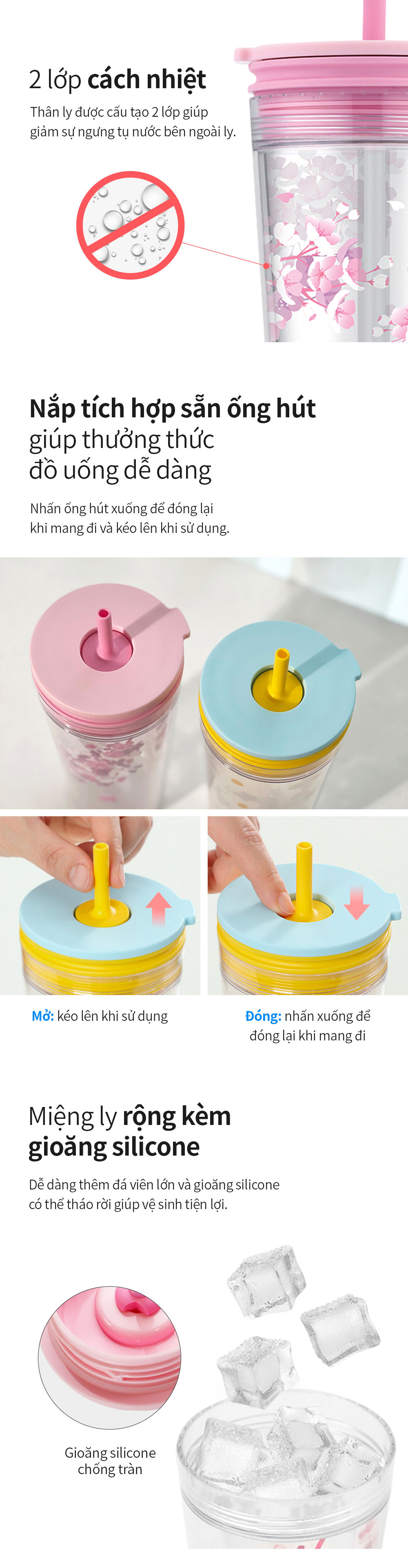 ly nhua 2 lop co ong hut locknlock bucket cold cup with straw 580ml 2 mau xanh hong hap520 description 1785058239