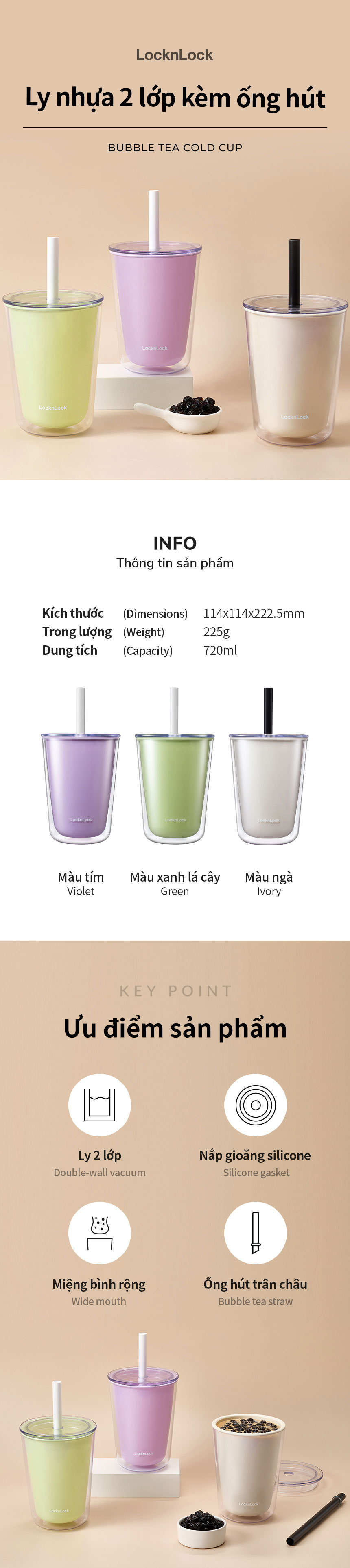 ly nhua 2 lop locknlock bubble tea cold cup 720ml kem ong hut tran chau hap529 description 1785057901