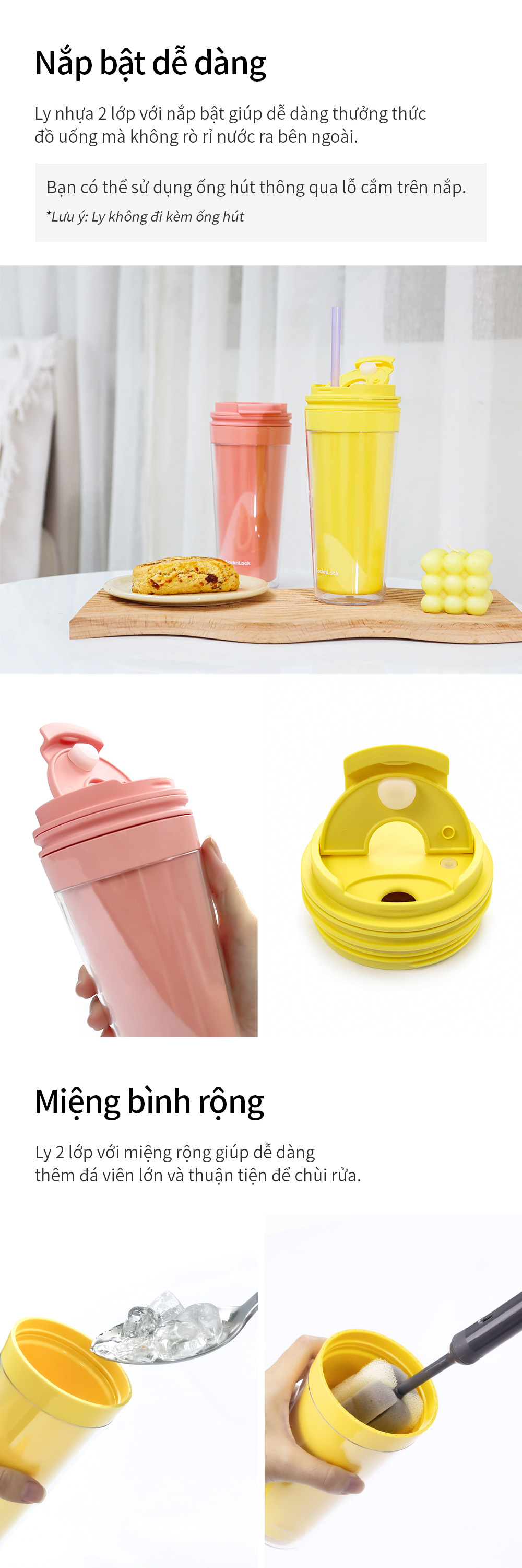 Ly Nhựa 2 Lớp LocknLock Bucket Cold Cup 580ml - 2 Màu (Vàng, Hồng) - HAP519 8 ly nhua 2 lop locknlock bucket cold cup 580ml 2 mau vang hong hap519 description 1785058157