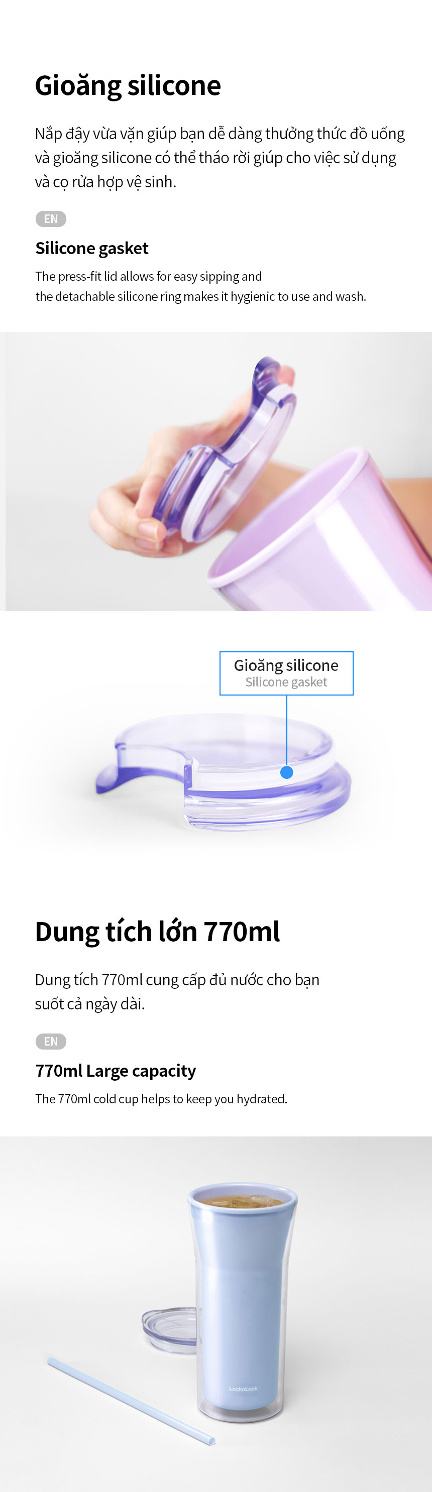 ly nhua 2 lop locknlock daily essential 770ml 3 mau nga xanh duong nhat tim nhat hap526 description 1785058007