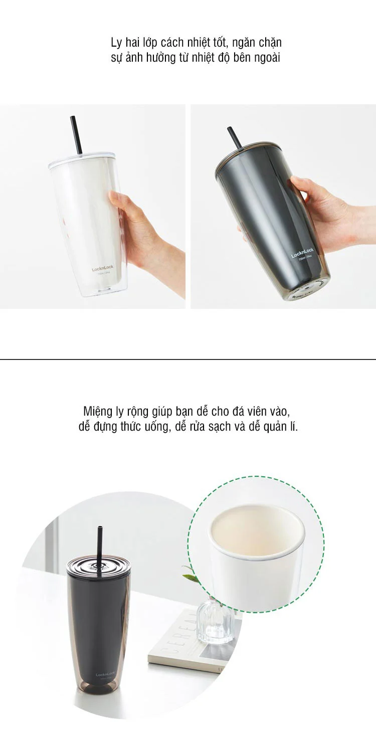 Ly Nhựa Có Ống Hút Lock&Lock - 750ml - 4 Màu (Đen, Ngà, Xanh Nước Biển, Vàng) - HAP507 7 ly nhua co ong hut locklock 750ml 4 mau den nga xanh nuoc bien vang hap507 description 1785057851