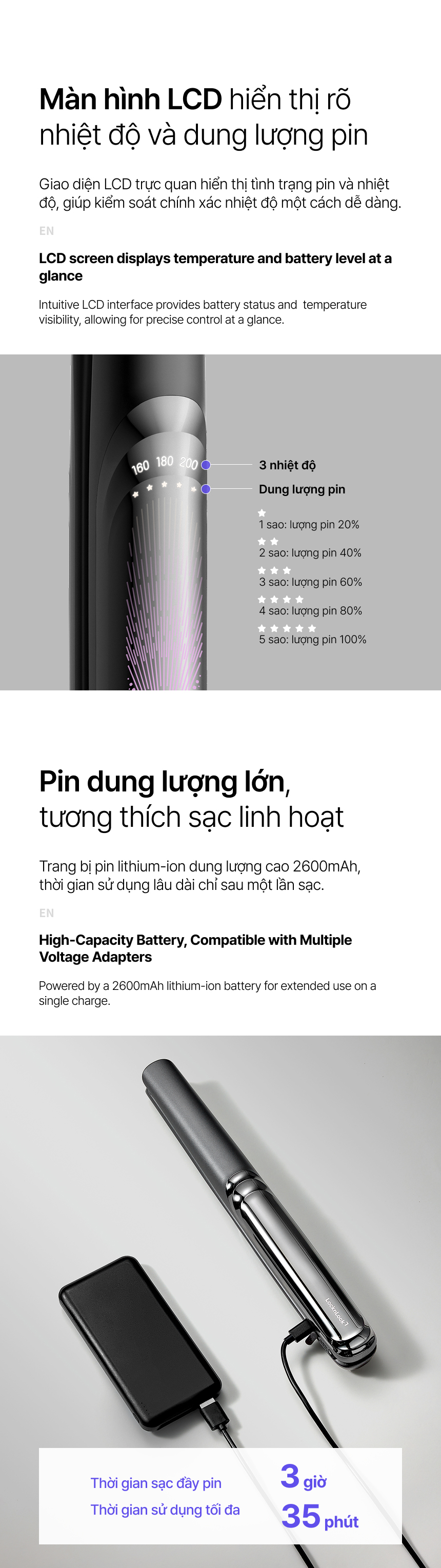 may duoi toc khong day locknlock 3 muc nhiet 30w mau xam ena225dgry description 1785052638