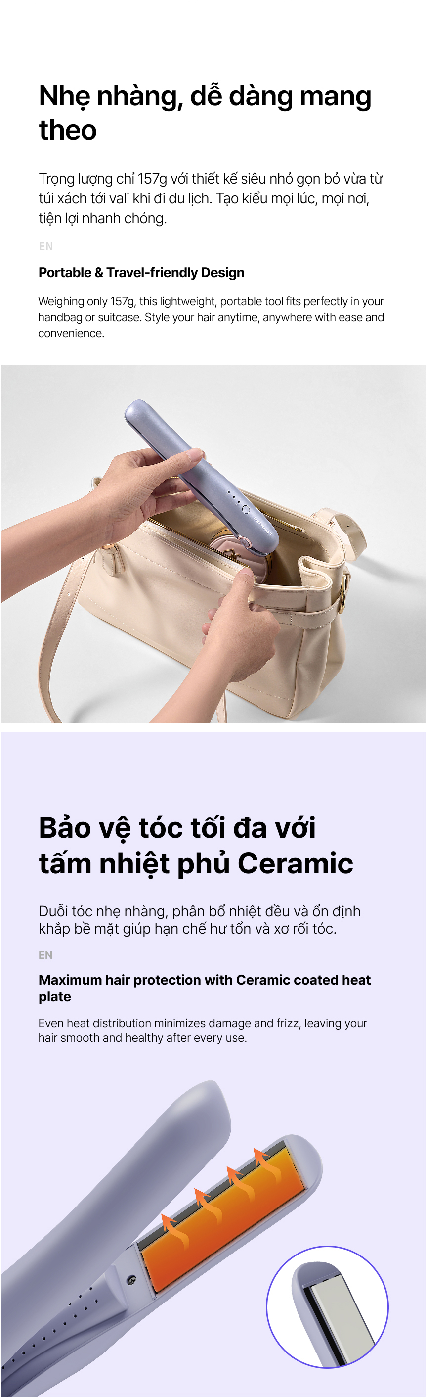 may duoi toc khong day tam phu nhiet ceramic locknlock 15w mau tim ena224pup description 1785052602