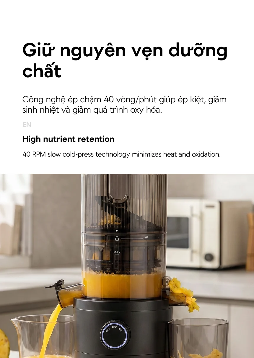 Máy ép chậm Locknlock Slow juicer 220-240V, 50/60Hz, 200W - Màu đen - EJJ441BLK 13 may ep cham locknlock slow juicer 220 240v 50 60hz 200w mau den ejj441blk description 1785045197