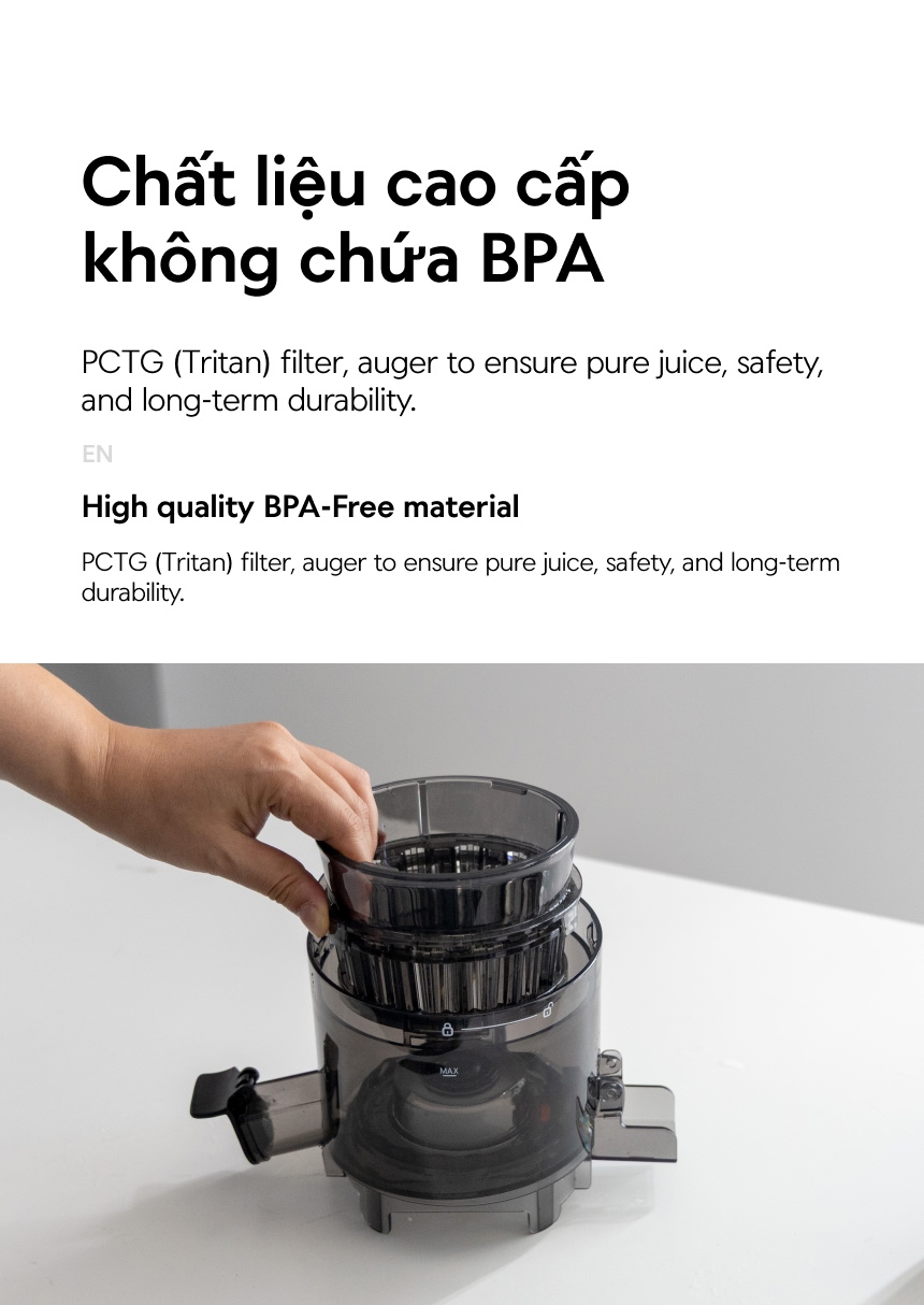Máy ép chậm Locknlock Slow juicer 220-240V, 50/60Hz, 200W - Màu đen - EJJ441BLK 14 may ep cham locknlock slow juicer 220 240v 50 60hz 200w mau den ejj441blk description 1785045198