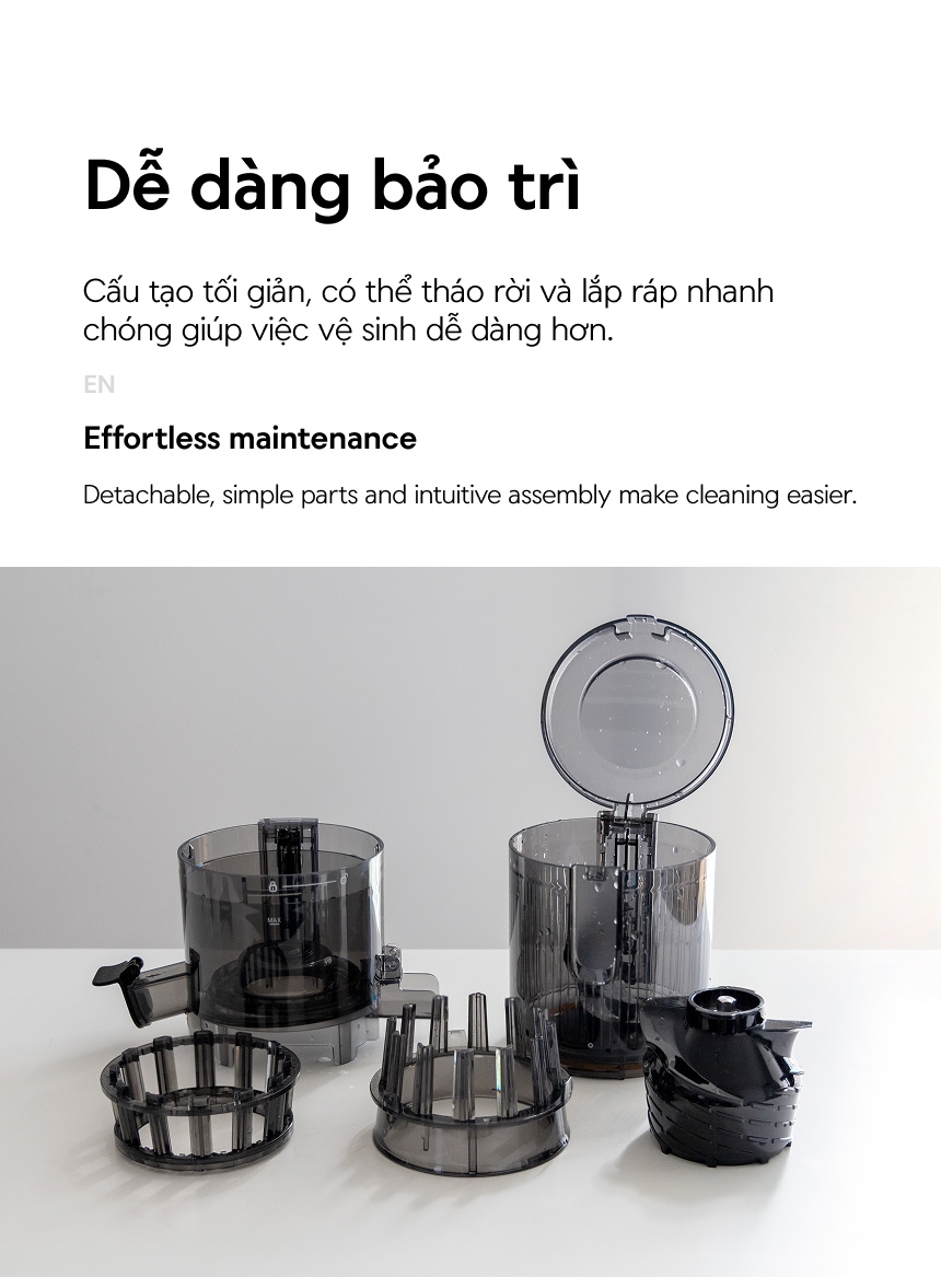 Máy ép chậm Locknlock Slow juicer 220-240V, 50/60Hz, 200W - Màu đen - EJJ441BLK 15 may ep cham locknlock slow juicer 220 240v 50 60hz 200w mau den ejj441blk description 1785045199