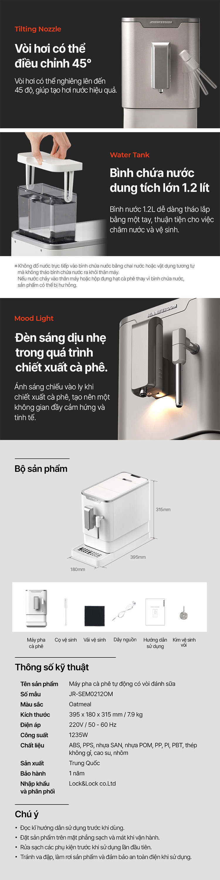 may pha ca phe hoan toan tu dong co voi danh sua tao bot steam latte pro mau be jr sem0212om description 1785045897