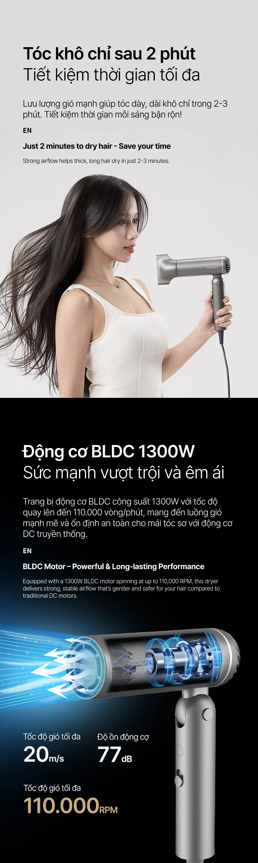 may say tao kieu toc gap gon locknlock 1300w mau xam ena626gry description 1785052582 1