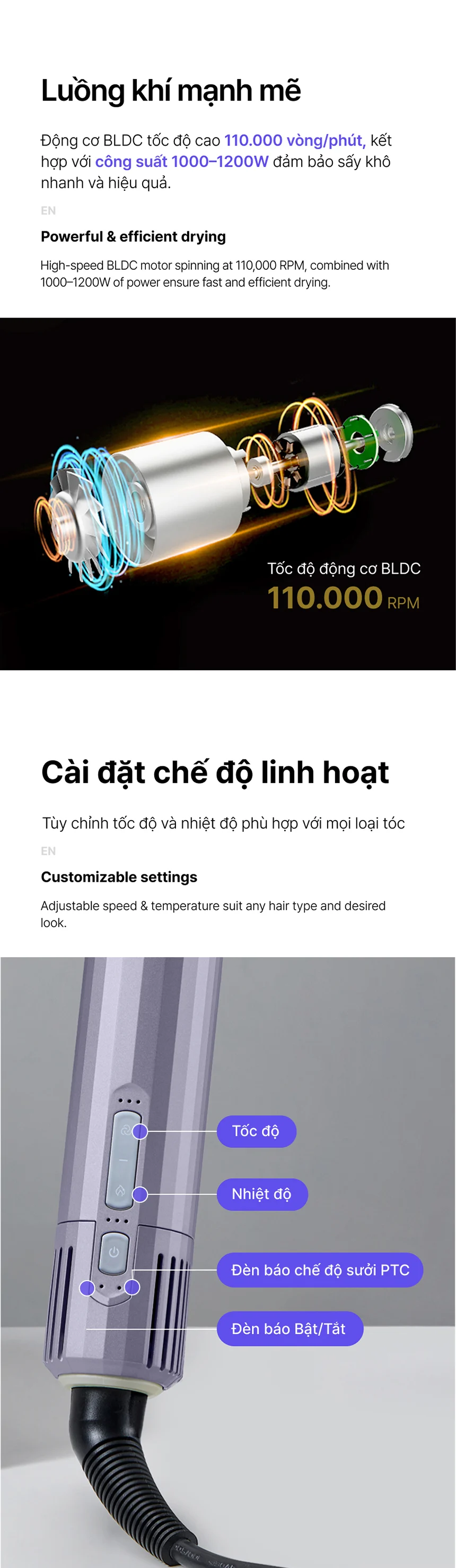 may say tao kieu toc locknlock 220 240v mau tim xam ena526gry description 1785052567