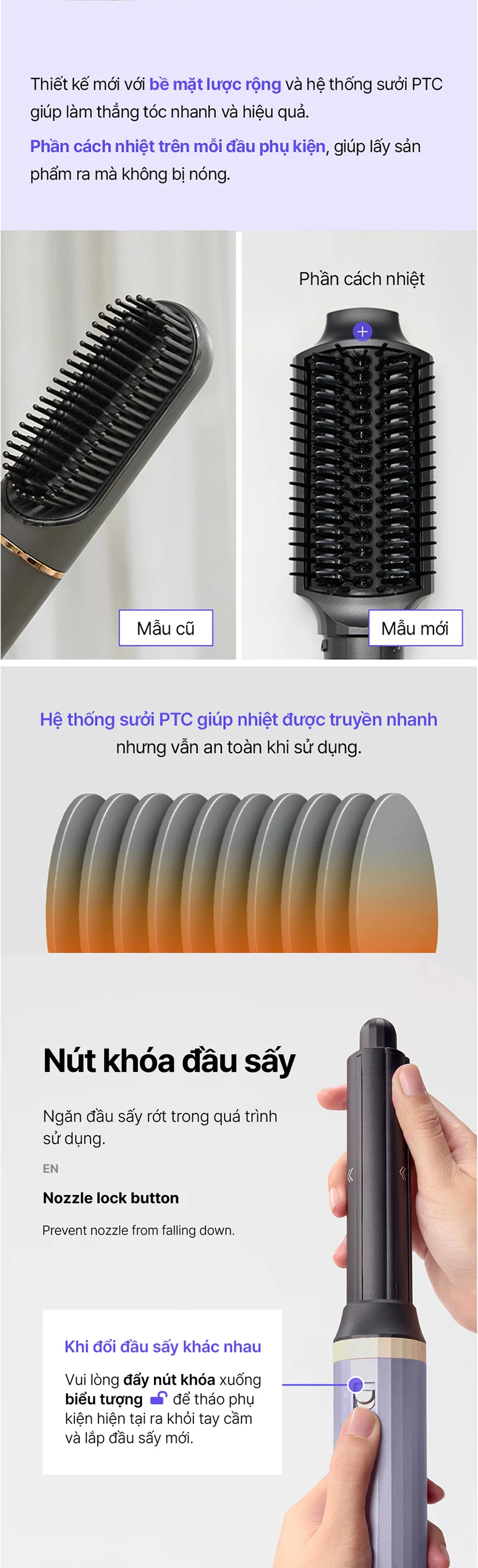 may say tao kieu toc locknlock 220 240v mau tim xam ena526gry description 1785052569