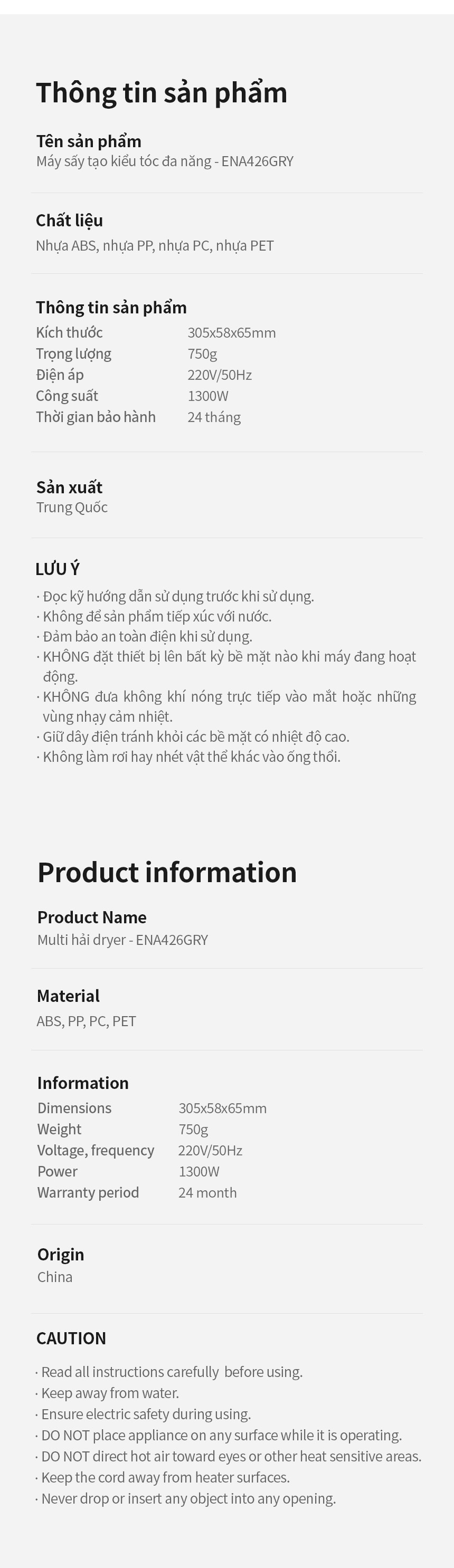 may say tao kieu toc locknlock multi hair dryer 220v 1300w 50hz mau xam ena426gry description 1785052701