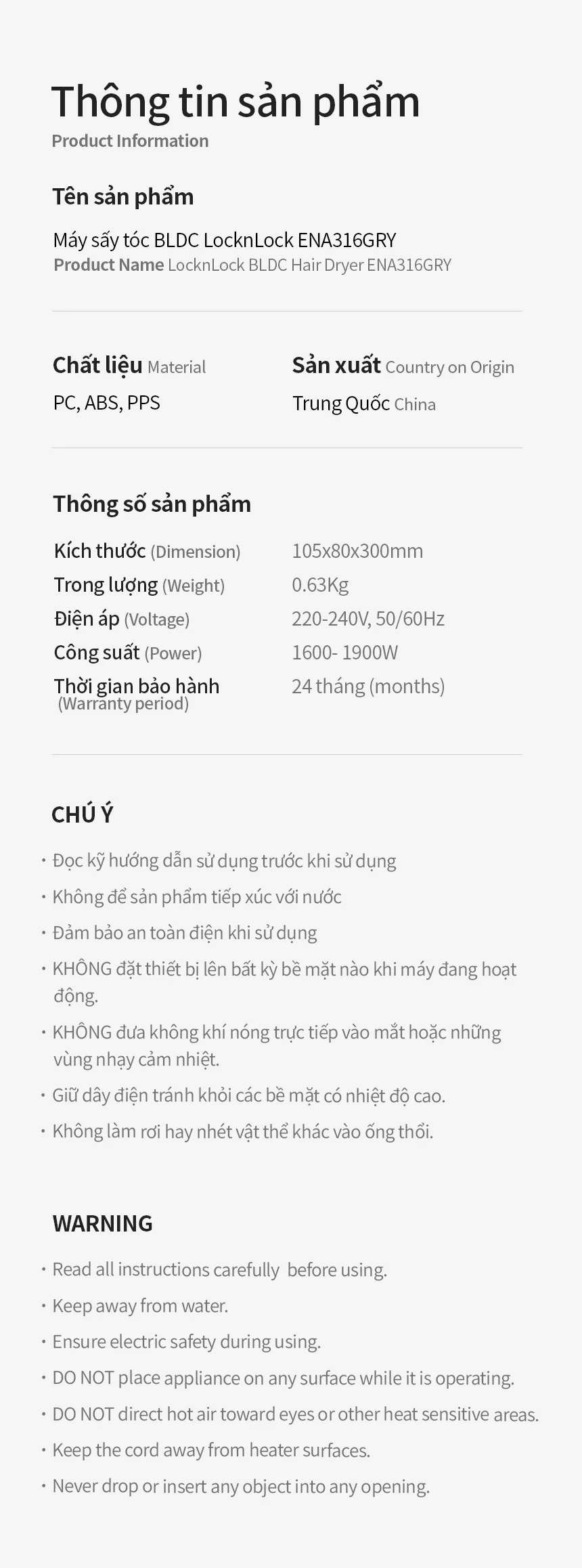 may say toc ion am locknlock hair dryer dau say tu 360 do chuc nang tu lam sach ena316gry description 1785052554 1