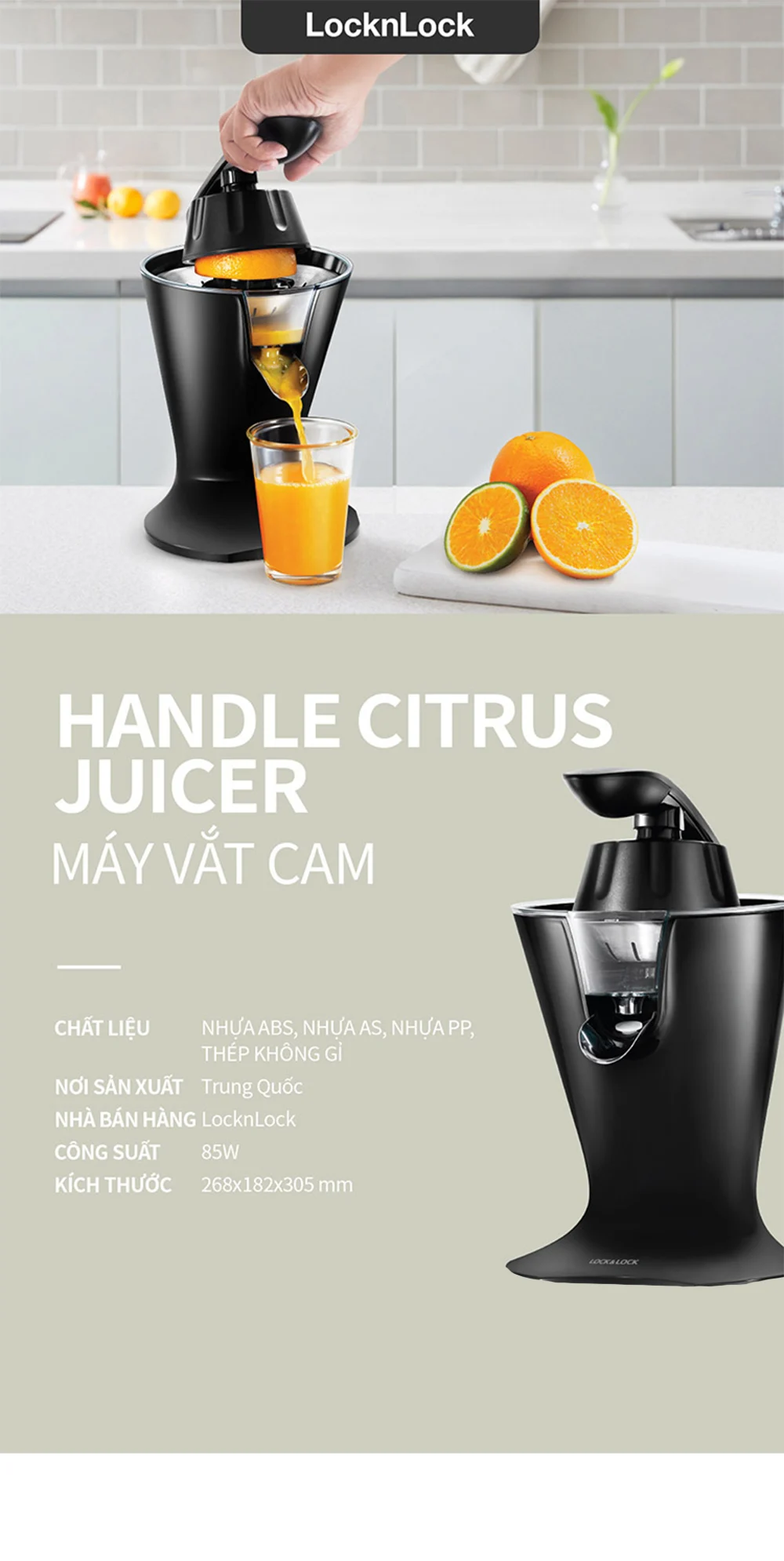 may vat cam locknlock handle citrus juicer 230v 50hz 85w mau den ejj256blk description 1785045518