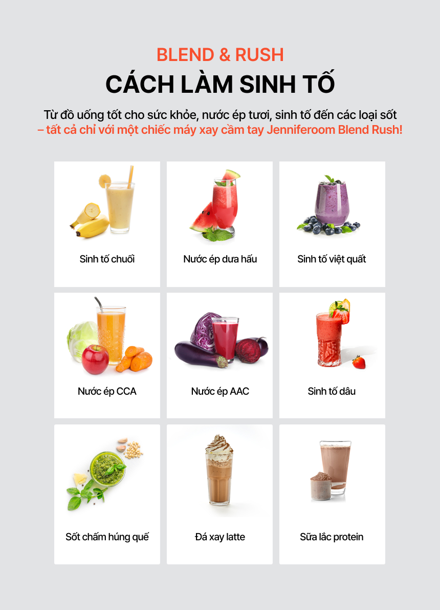 Máy xay sinh tố cầm tay Jenniferoom Portable blender 75W 2000mAh JRK-BLP101 12 may xay sinh to cam tay jenniferoom portable blender 75w 2000mah jrk blp101 description 1785044805