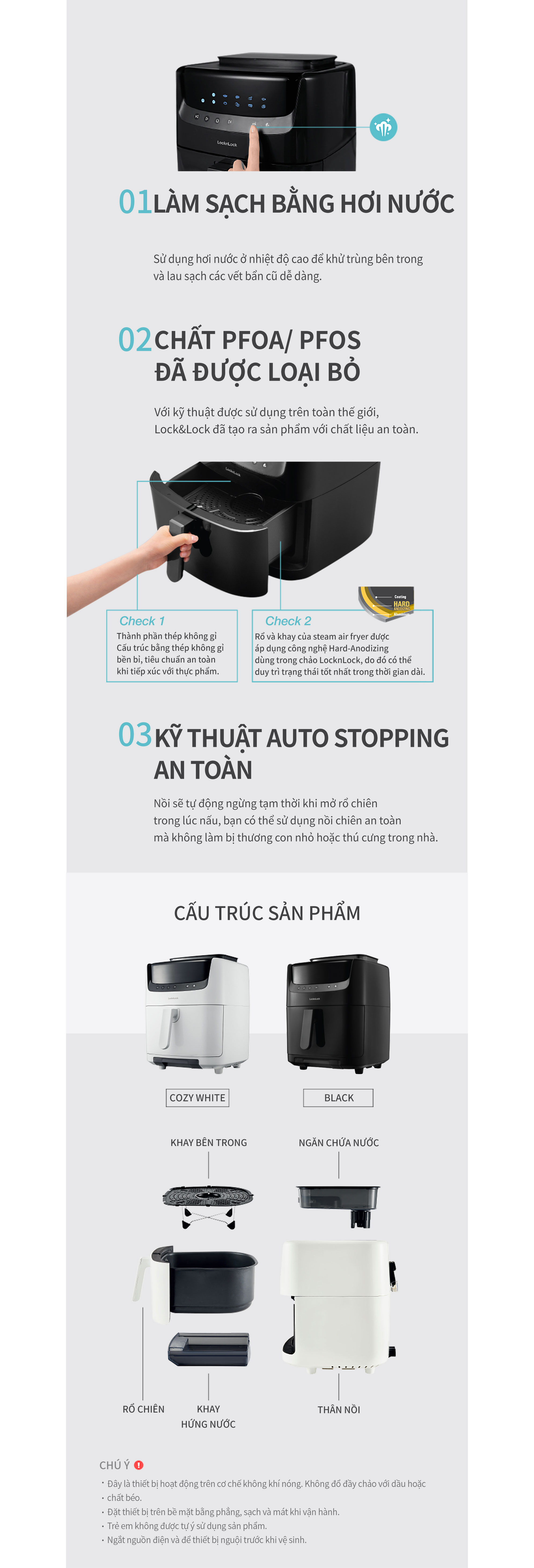 Nồi Chiên Không Dầu Kết Hợp Chức Năng Hấp LocknLock EJF881 6 noi chien khong dau ket hop chuc nang hap locknlock ejf881 description 1785041237