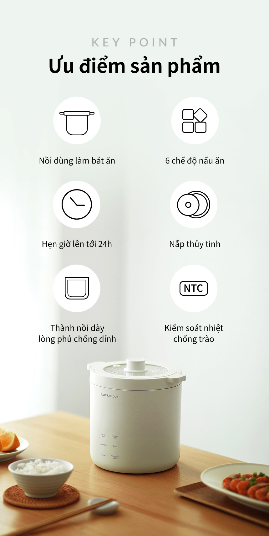 noi com dien mini locknlock bianco mini rice cooker 220v 50hz 300w 0 6l mau nga ejr314ivy description 1785047417