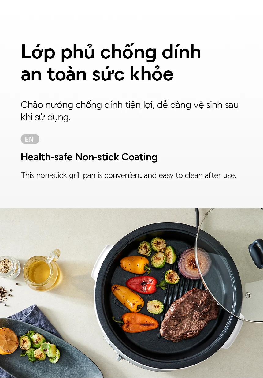 NồI Điện Đa Năng Locknlock Multi Cooker 220 - 240V, 50/60Hz, 1300 - 1500W, 4L - Màu Trắng - EJP544WHT 11 noi dien da nang locknlock multi cooker 220 240v 50 60hz 1300 1500w 4l mau trang ejp544wht description 1785046450
