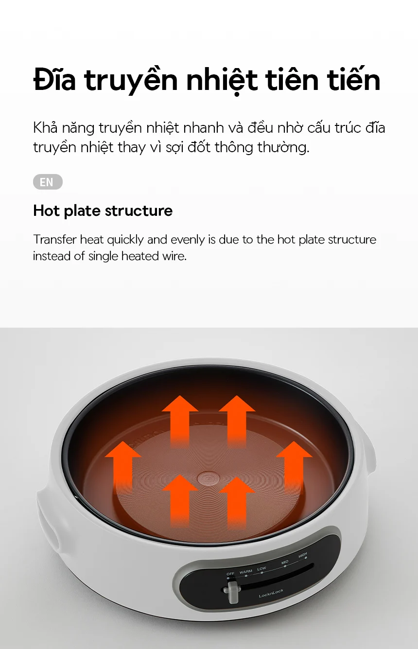 NồI Điện Đa Năng Locknlock Multi Cooker 220 - 240V, 50/60Hz, 1300 - 1500W, 4L - Màu Trắng - EJP544WHT 14 noi dien da nang locknlock multi cooker 220 240v 50 60hz 1300 1500w 4l mau trang ejp544wht description 1785046451 1