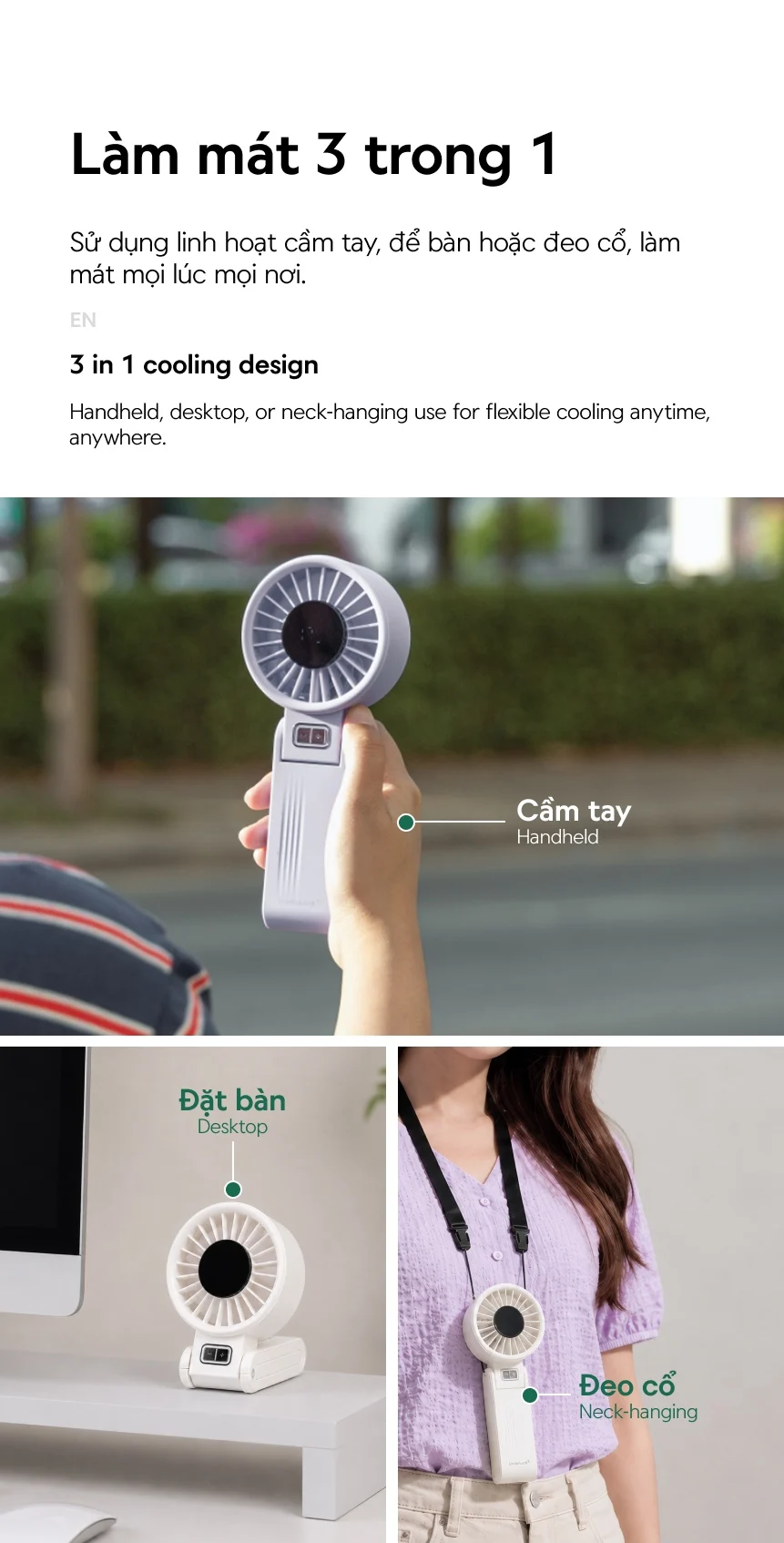 Quạt cầm tay gấp gọn LocknLock Foldable handheld fan 2 Màu - ENF326 12 quat cam tay gap gon locknlock foldable handheld fan 2 mau enf326 description 1785050317