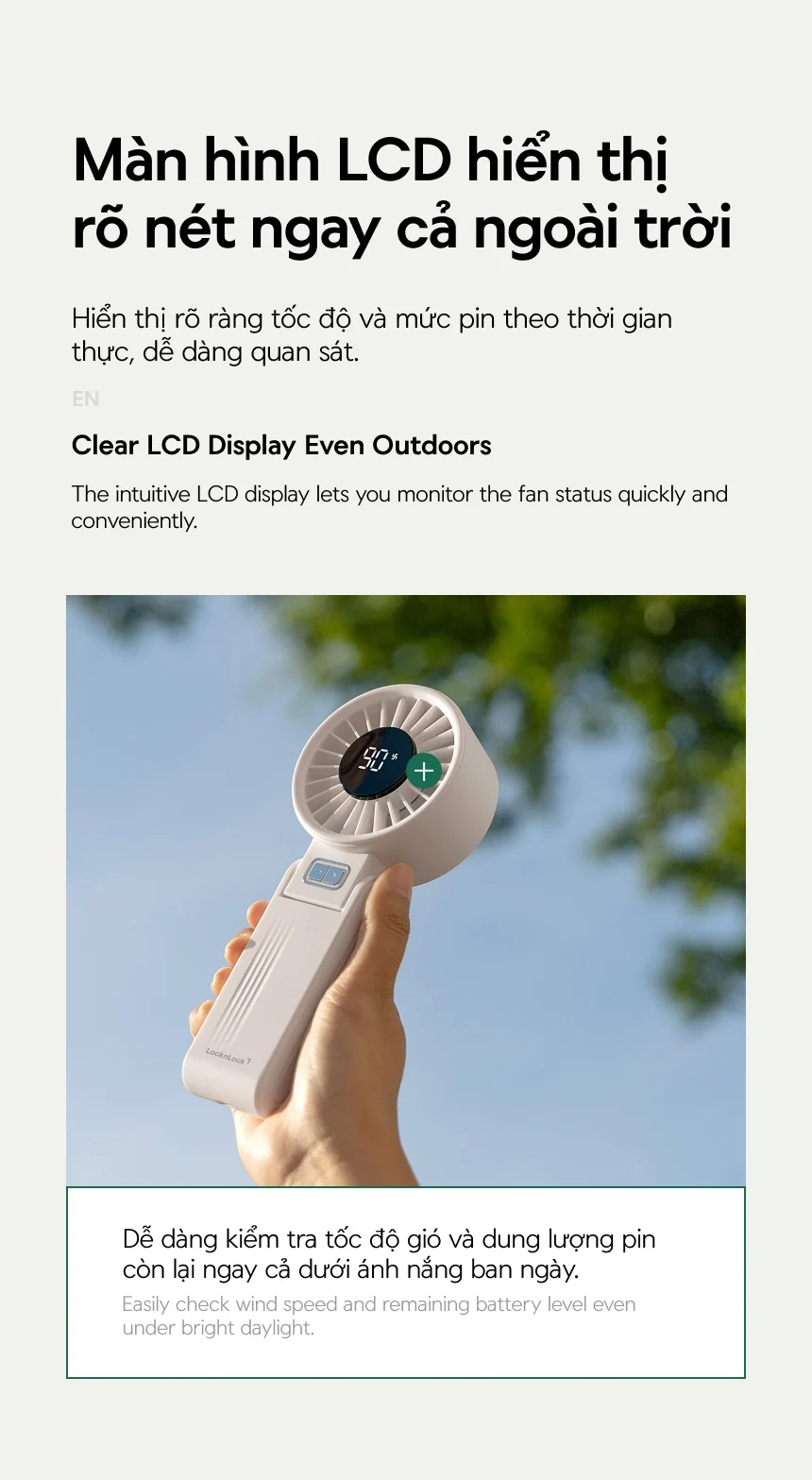 Quạt cầm tay gấp gọn LocknLock Foldable handheld fan 2 Màu - ENF326 15 quat cam tay gap gon locknlock foldable handheld fan 2 mau enf326 description 1785050318 1
